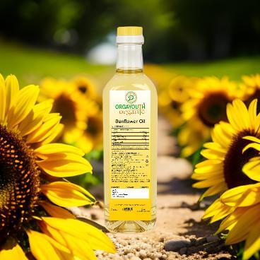 Cold Pressed Organic Sunflower Oil - Pure, Natural & Versatile for Cooking